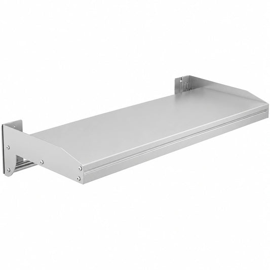 Mensola da parete in acciaio inox per microonde, ideale per cucina, lavanderia e garage