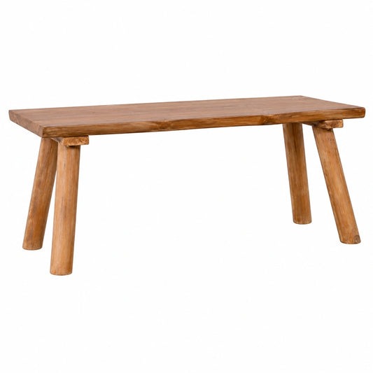Panca in Teak Massello 120 cm per Giardino e Terrazza, Verniciata a Olio