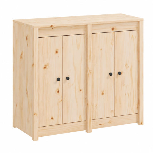 MEPPEL - Cucina modulare da esterno in legno di pino massello, armadietto con vano portaoggetti, mobile per giardino 106x55 cm