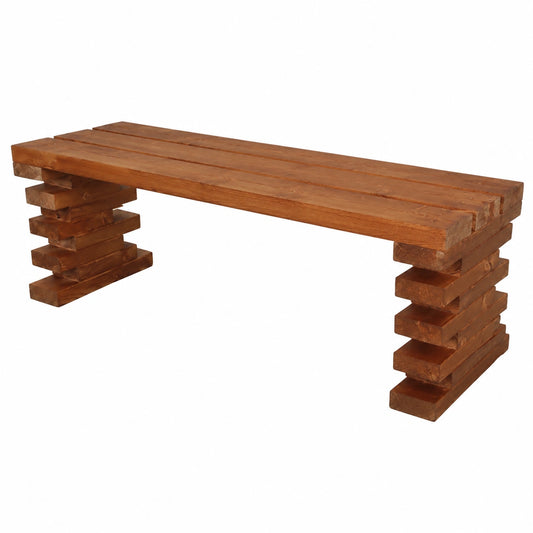 Panca in Legno da Interno ed Esterno 150x38,5x42 cm, Personalizzabile su Misura
