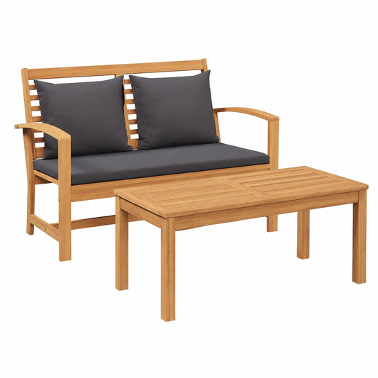 Panca da giardino in teak massello 110 cm, resistente alle intemperie, per esterni