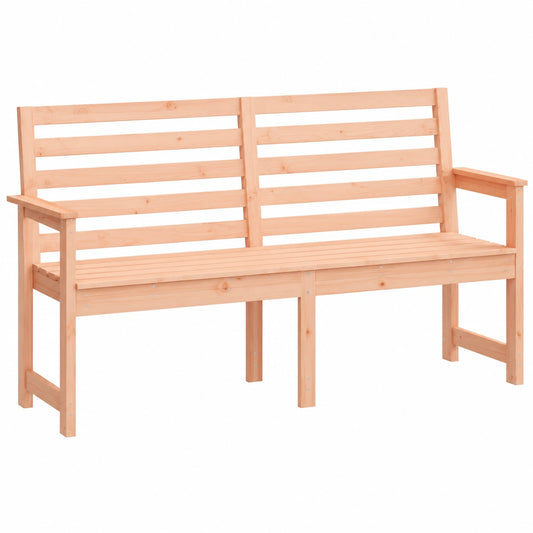 Panca da giardino in legno massello di Douglas con braccioli per esterno
