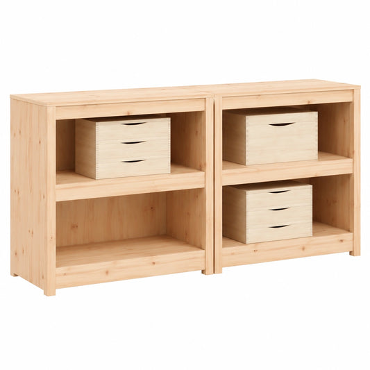 Set cucina da esterno 2 pezzi in legno Douglas impermeabile, design modulare per giardino