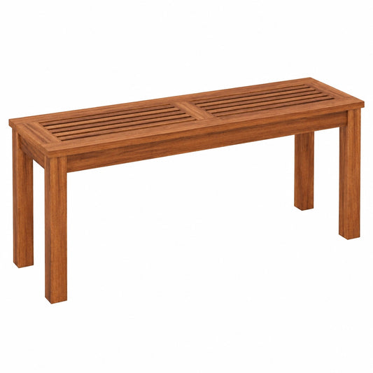 Panca da Giardino in Legno per 2 Persone, Comoda e Robusta, Capacità Fino a 150 kg, Ideale per Balcone e Terrazza, 100x30,5x47 cm