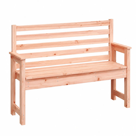 Panca da giardino in legno Douglasie con schienale, impermeabile, 2 posti, per esterni