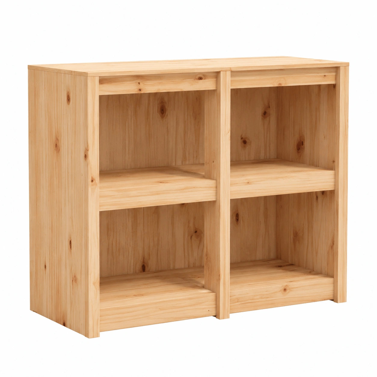Credenza da Esterno in Legno di Pino con Piano Lavoro, 106x55x92 cm