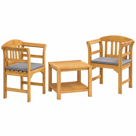 Panca da giardino classica in acacia con finitura a olio, resistente e con braccioli curvi, 68,5x46x82,5 cm