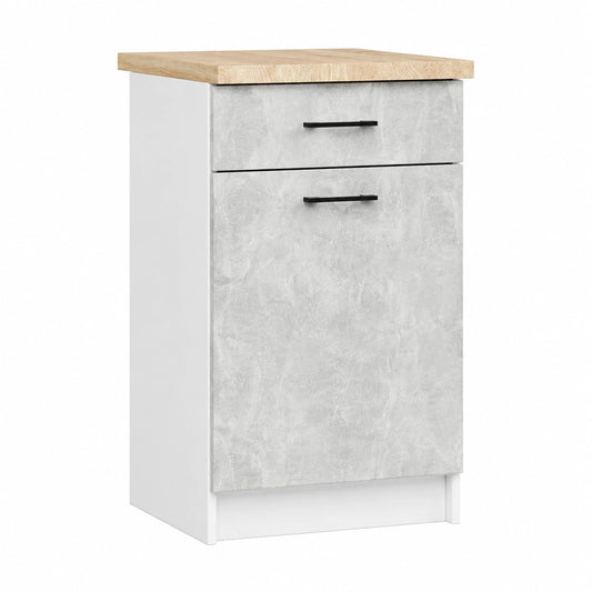 Set cucina componibile AKORD con piano di lavoro 82/85x50 cm | Armadio OLIWIA spazioso e robusto | Design versatile per piccole cucine